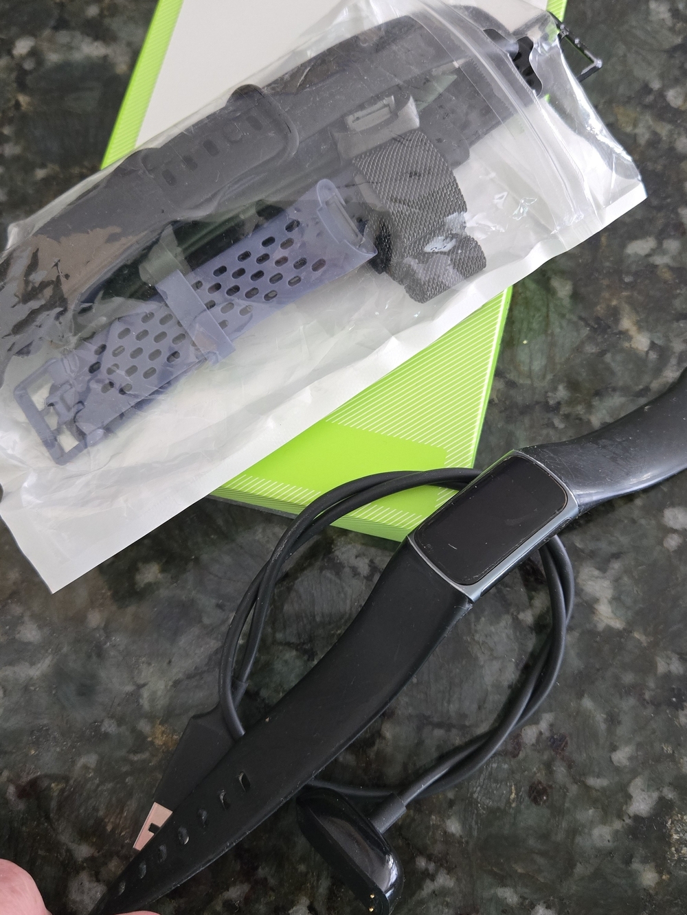 Fitbit Charge 5 Black Fitness Tracker with Extra Bands and Charger